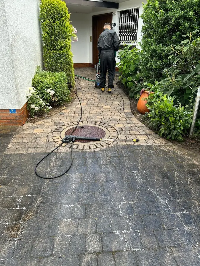 Gereinigte Einfahrt